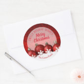 kerstsieraden Homemade Food Holiday Baking Ronde Sticker (Envelop)
