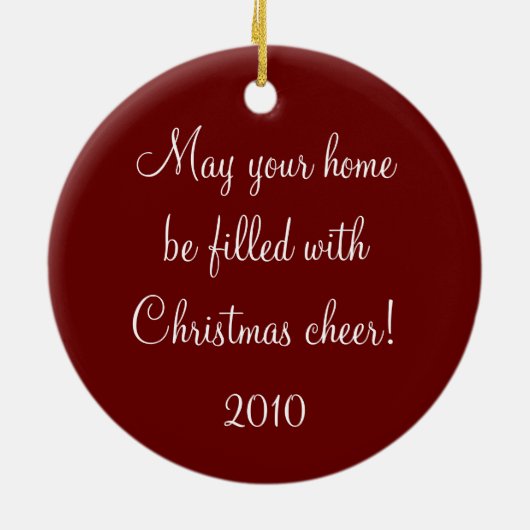 kerstsieraden keramisch ornament (Achterkant)