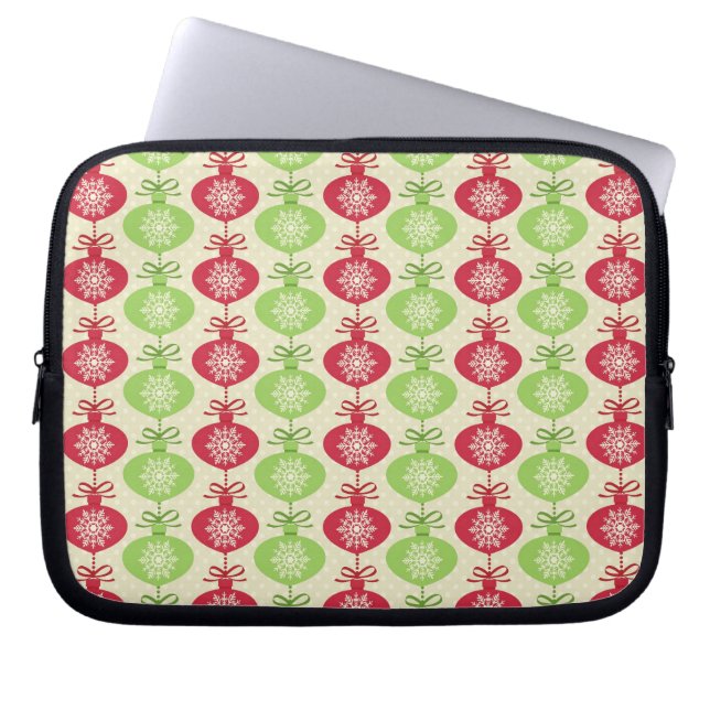 Kerstsieraden Laptop- en Netbook-Sleeves Laptop Sleeve (Voorkant)