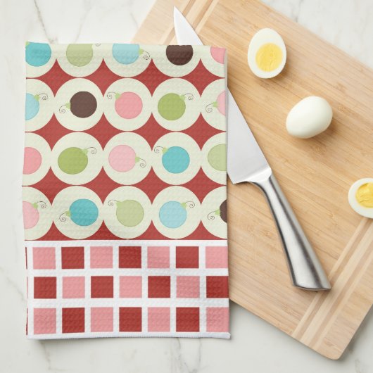 Kerstsieraden Microfiber Kitchen Towel Theedoek (Quarter Fold)