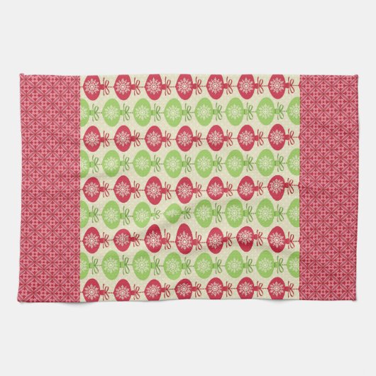 Kerstsieraden Microfiber Kitchen Towel Theedoek (Horizontaal)