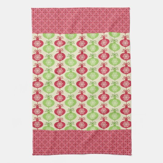 Kerstsieraden Microfiber Kitchen Towel Theedoek (Verticaal)