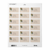 Kerstsieraden uit de jaren veertig etiket (Full Sheet)