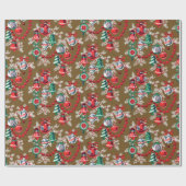 kerstsieraden uit de Middeleeuwse eeuw Cadeaupapier (Vlak)