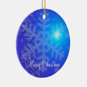 Kerstsieraden voor buitengebruik met sneeuwvlokken keramisch ornament (Rechts)