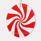 Kerstsieraden voor buitengebruik - rood en wit Sno Keramisch Ornament (Links)