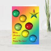 Kerstsieraden Wenskaarten Feestdagen Kaart (Voorkant)