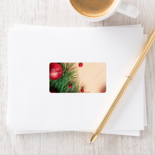kerstsierAdresetiketten Etiket (Insitu)