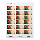 kerstsierAdresetiketten Etiket (Full Sheet)