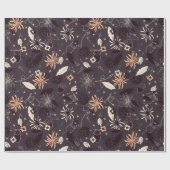 Kerstsierannen, kegels, donkergrijs gekleurde zure cadeaupapier (Vlak)