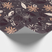 Kerstsierannen, kegels, donkergrijs gekleurde zure cadeaupapier (Hoek)