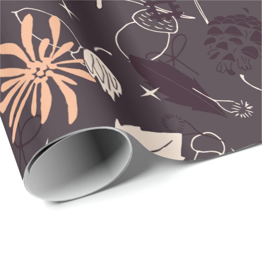 Kerstsierannen, kegels, donkergrijs gekleurde zure cadeaupapier (Rol Hoek)