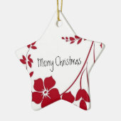 kerstsierbloem keramisch ornament (Links)