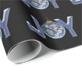 kerstsierbloem op aarde cadeaupapier (Rol Hoek)