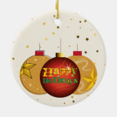 kerstsierbollen keramisch ornament (Achterkant)