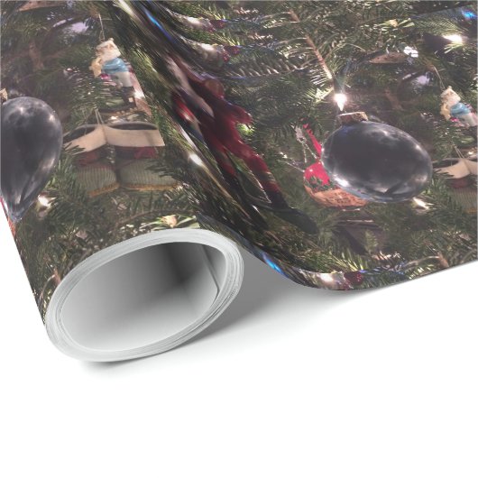 kerstsierbomen cadeaupapier (Rol Hoek)