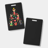 Kerstsierboom in Chihuahua Badge (Voor- en achterkant)