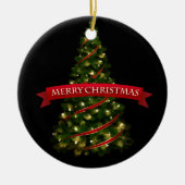 kerstsierboom keramisch ornament (Voorkant)