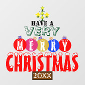 kerstsierboom raamsticker (Vel)