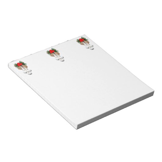 kerstsierbordblok notitieblok (Schuin)