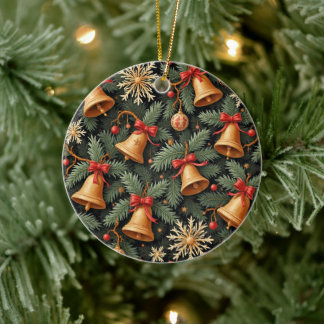 Kerstsieren, decoratief patroon. keramisch ornament