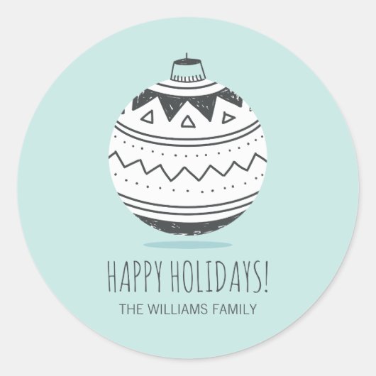 kerstsierfeestdagen Stickers (Voorkant)