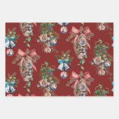 kerstsierfeestfoto's Collage Inpakpapier Vel (Voorkant 2)