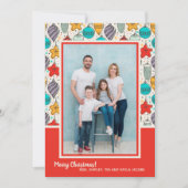 kerstsierfoto feestdagenkaart (Voorkant)