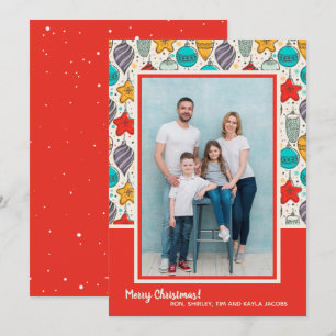 kerstsierfoto feestdagenkaart