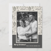 kerstsierfoto feestdagenkaart (Voorkant)