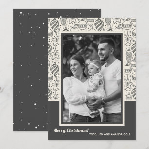 kerstsierfoto feestdagenkaart