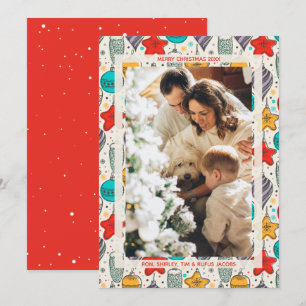 kerstsierfoto feestdagenkaart