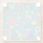 kerstsierglas Onderzetter Glazen Onderzetter (Achterkant)