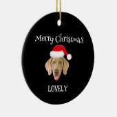 kerstsierhonden keramisch ornament (Rechts)