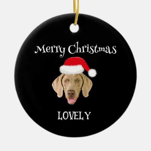 kerstsierhonden keramisch ornament (Voorkant)