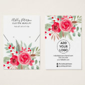 kerstsierjuwelen die ketting verdienen visitekaartje (Voorkant /achterkant)