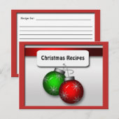 kerstsierkaartjes briefkaart (Voorkant / Achterkant)