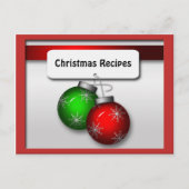 kerstsierkaartjes briefkaart (Voorkant)