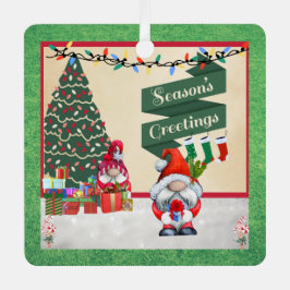 kerstsierkandidaten met Cadeaus Metalen Ornament