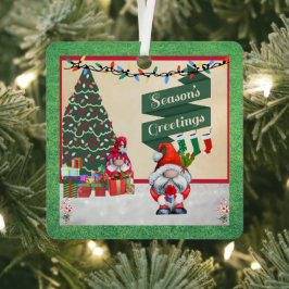 kerstsierkandidaten met Cadeaus Metalen Ornament