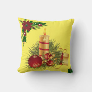 KerstSierkussen, kerstkaars Kussen