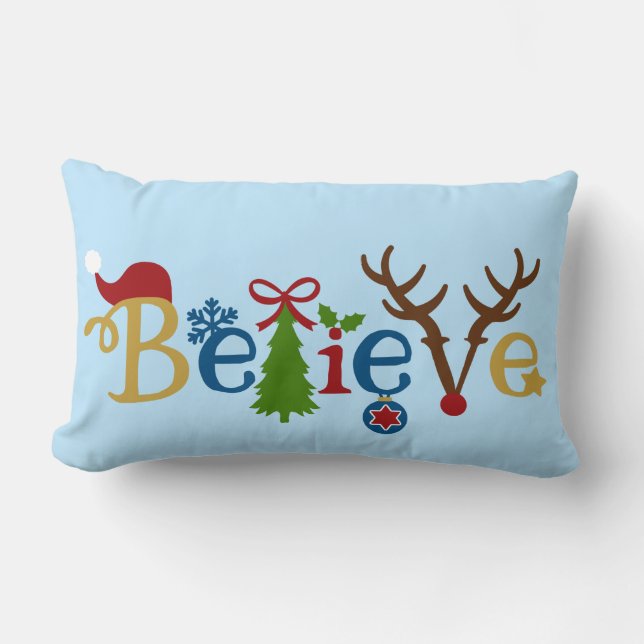 KerstSierkussen met geloof design Kussen (Voorkant)