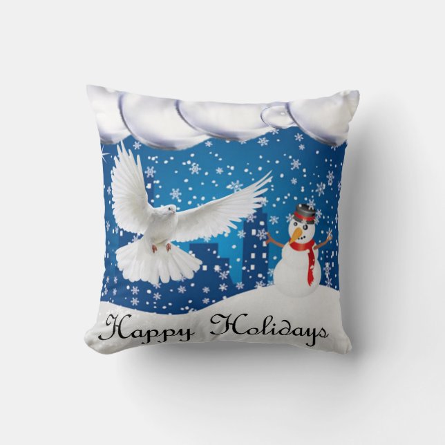 KerstSierkussen, Prettige feestdagen Kussen (Voorkant)