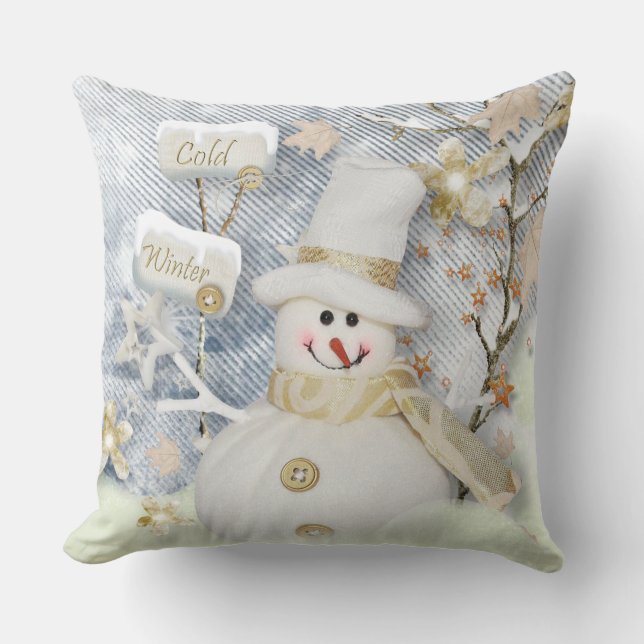 KerstSierkussen/Snowman Kussen (Voorkant)
