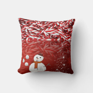 kerstSierkussen Snowman Peppermint Kussen