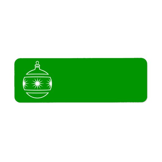 kerstsierlabel etiket (Voorkant)