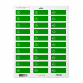 kerstsierlabel etiket (Full Sheet)