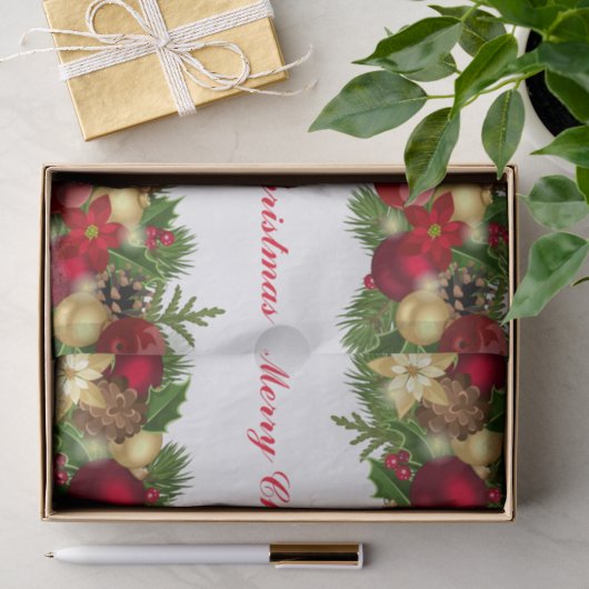 Kerstsierlint Tissuepapier (Geschenk)