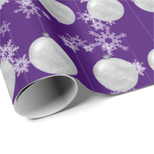 kerstsierpapier en snowflakes cadeaupapier