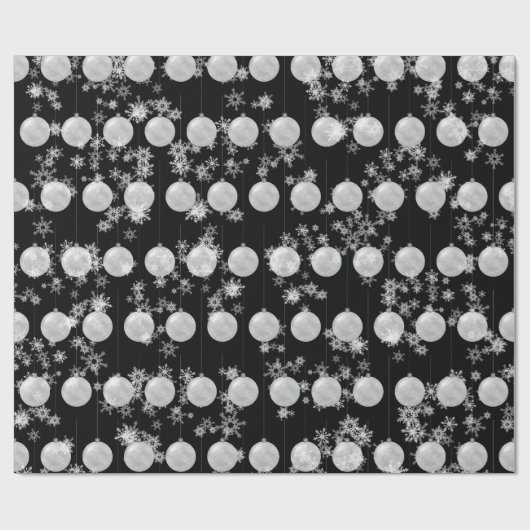 kerstsierpapier en snowflakes cadeaupapier (Vlak)